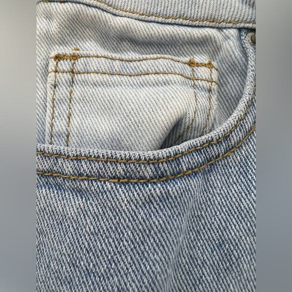 Pacsun Eco Hopper Patch Blue Mom High Rise Jeans Women’s Size 24 - Picture 14 of 15